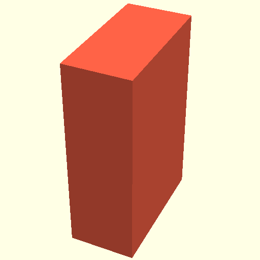 Example model rendered in PythonSCAD
