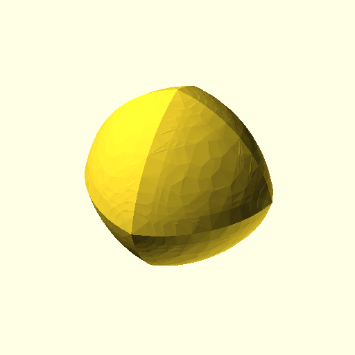 Sphere with custom radius